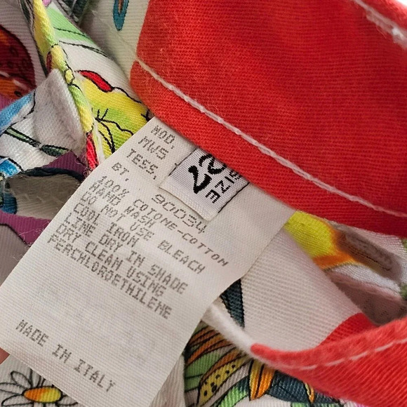 Moschino Jeans Vintage Floral Allover Print Size 27 Y2K Cotton - Picture 7 of 10